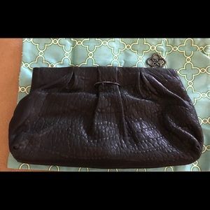 Stella & Dot black clutch purse w/ Sleeper bag